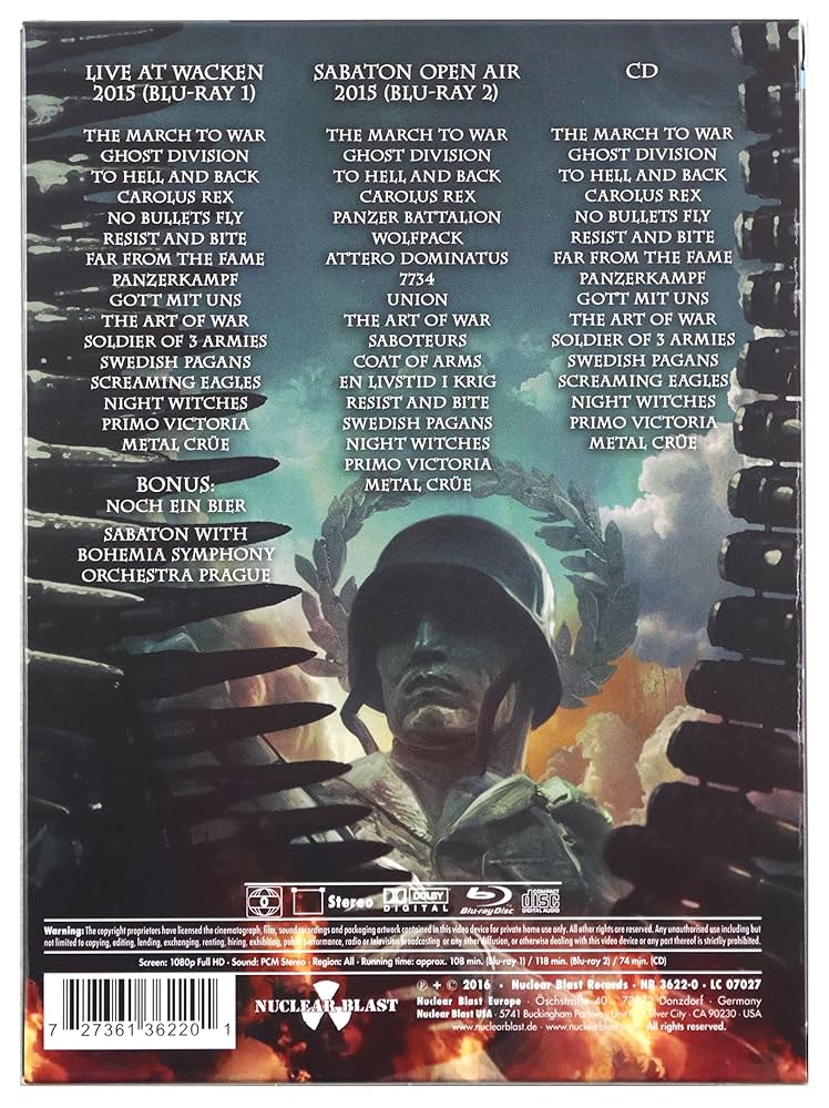 Amazon.com: Heroes on Tour (With Bonus Blu-ray) : Sabaton